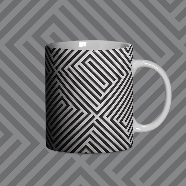 Retro Pattern Cermaic Mug
